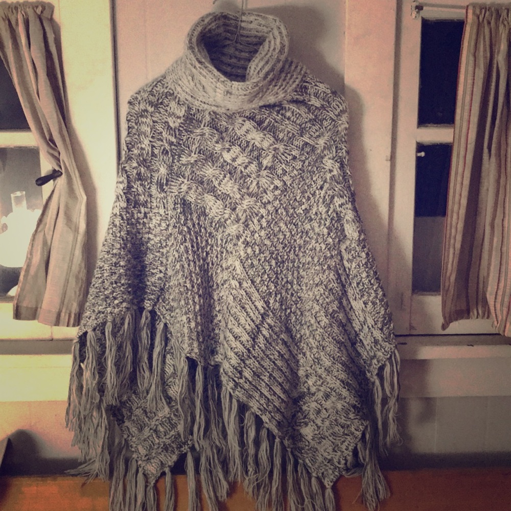 Poncho, knit